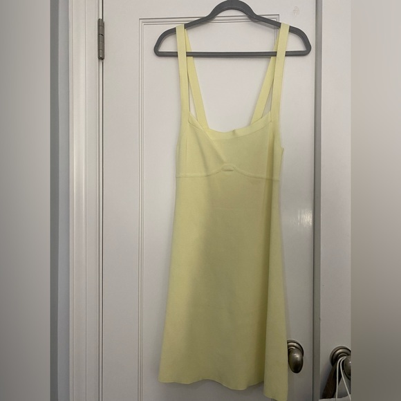 Zara Yellow Stretch sundress size M - Picture 1 of 4